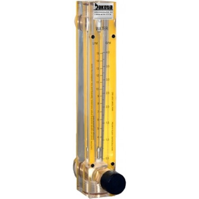 Nitrogen Flow Meters - Acrylic, Brass Fittings, Valve Included