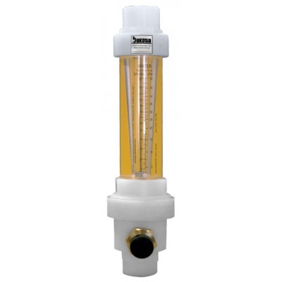 Air Flow Meters - Acrylic, Polypropylene Fittings, Valve Included