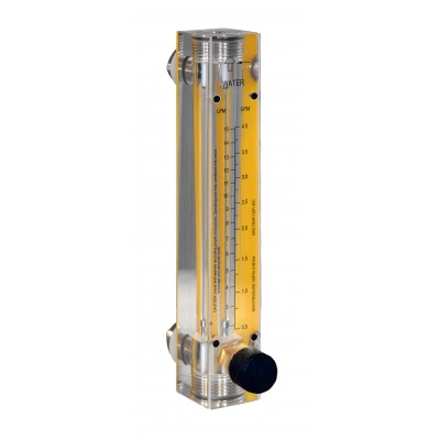 Air Flow Meters - Acrylic, Brass Fittings, Valve Included 