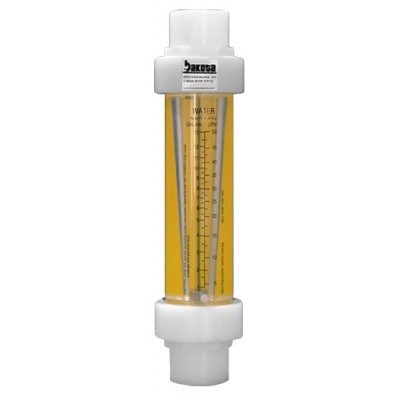 Water (H2O) Flow Meters - Acrylic, Polypropylene Fittings, No Valve