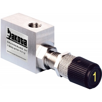 316 Stainless Steel High Precision Metering Needle Valve - 90 Degree Flow Pattern