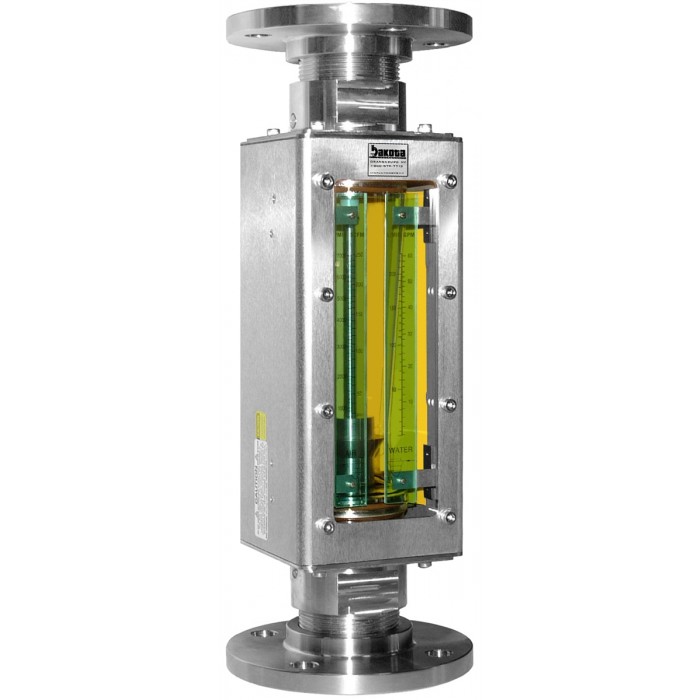 Industrial Stainless Steel Flanged Flow Meter, Flange Connector, No