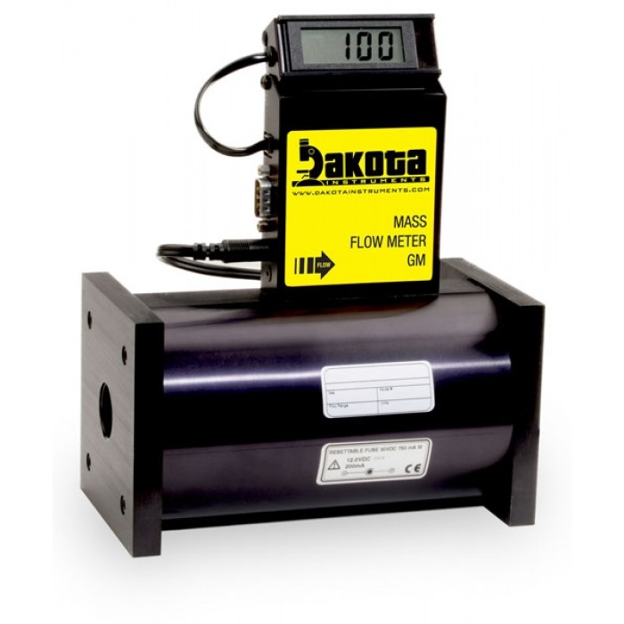 Battery powered digital mass flow meters for gases