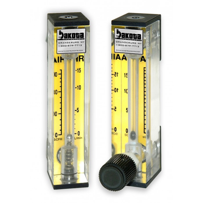 Carbon Dioxide Flow Meter Acrylic, Brass Fittings