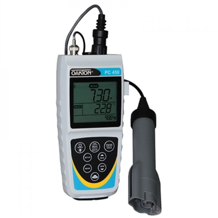 oakton meter 450 ph probe conductivity waterproof wd pc tds con combination meters salinity temperature probes equipment multiparameter mv grainger