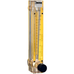 Oxygen Flow Meters - Acrylic, Brass Fittings, Valve Included 