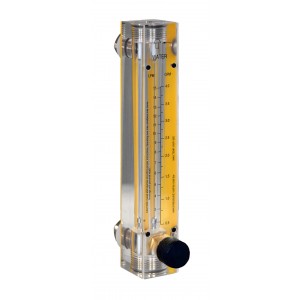 H20 Flow Meters - Acrylic, Brass Fittings, Valve Included