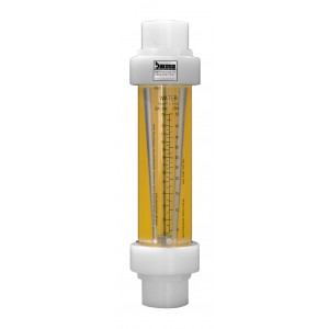 Argon (Ar) Flow Meter - Acrylic, Polypropylene Fittings, No Valve