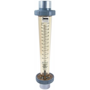 Polysulfone High Volume In-Line Flow Meter - Water (GPM/LPM), No Valve