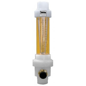 Oxygen (O2) Flow Meters - Acrylic, Polypropylene Fittings, Valve Included