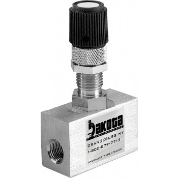 316 Stainless Steel High Precision Metering Needle Valve - 180 Degree Straight Flow Pattern