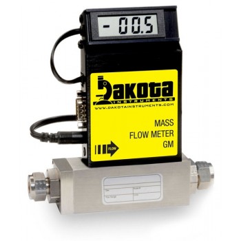 GM3 Series - Argon Mass Flow Meter - Stainless Steel, Medium Flow, With or Without LCD Readout, 1/4 Inch Compression Fittings, 0-5VDC Analog Output