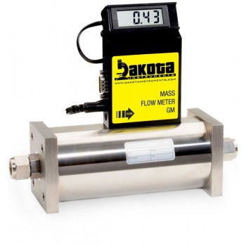 GM6 Series - Argon Mass Flow Meter - Stainless Steel, High Flow, With or Without LCD Readout, 1/2 Inch Compression Fittings, 0-5VDC Analog Output