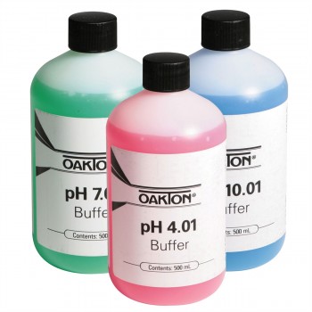 Calibration pH Buffer Pack, 500 ml each of 4.01 pH, 7.00 pH & 10.00 pH solutions (WD-05942-10)