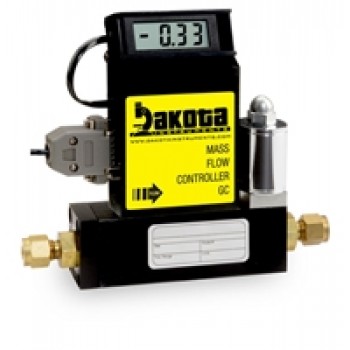 GC3 Series - Argon Mass Flow Controller - Aluminum, Medium Flow, With or Without LCD Readout, 1/4 Inch Compression Fittings, 0-5VDC Analog Input/Output