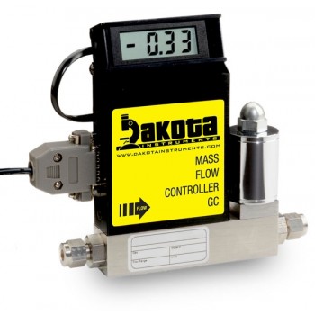 GC1 Series - Hydrogen Mass Flow Controller - Stainless Steel, Low Flow, With or Without LCD Readout, 1/4 Inch Compression Fittings, 0-5VDC Analog Input/Output