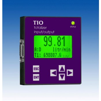 TIO- Totalizer Input/Output Flow Monitor/Controller - Display Readout, 0-5Vdc/0-5Vdc RS-232 Interface (For GM and GC Series Mass Flow Products))