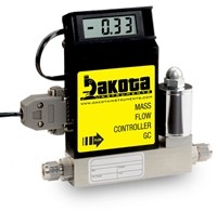 GC1 Series - Argon Mass Flow Controller - Stainless Steel, Low Flow, With or Without LCD Readout, 1/4 Inch Compression Fittings, 0-5VDC Analog Input/Output