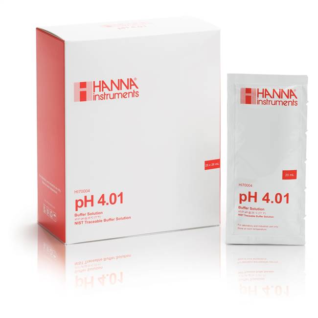 4.01 / 7.01 / 10.01 pH Value @25&deg;C (25 pieces X 20 mL Sachets)