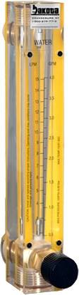 Oxygen Flow Meters - Acrylic,  Brass Fittings, Valve Included 