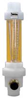 Argon Flow Meters 1800 LPM (65 SCFM) - Acrylic,  Polypropylene Fittings, Valve Included (6A0311PV-AE)