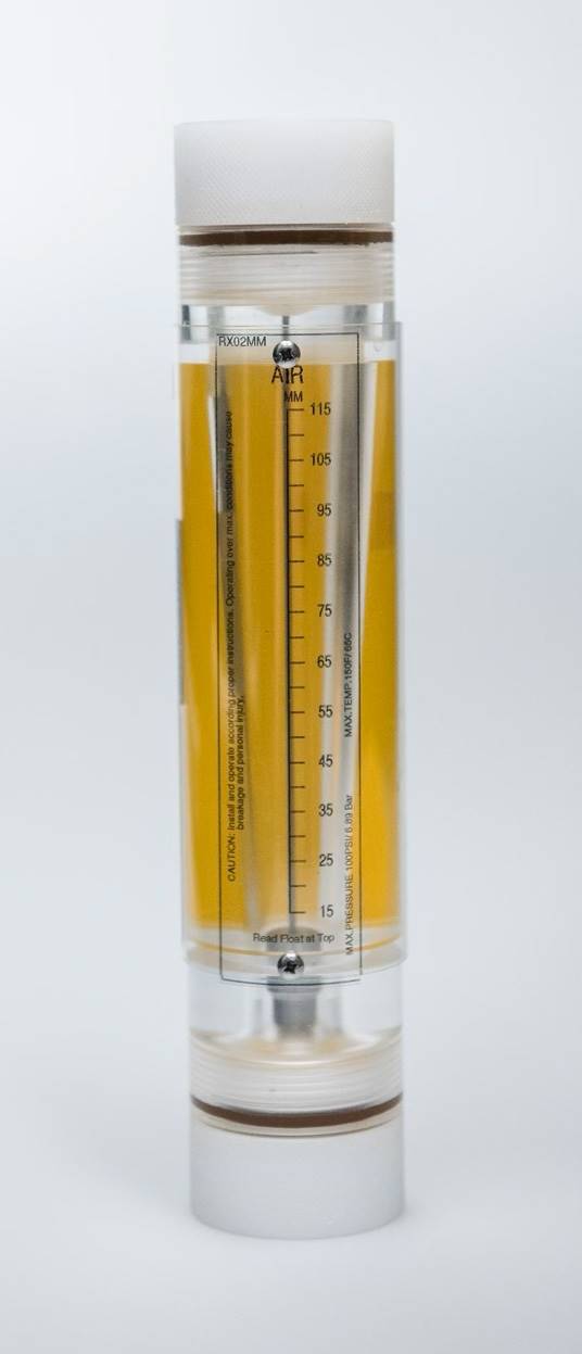 Water Flow Meter - Acrylic, Polypropylene Fittings, No Valve