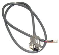 Shielded Cable, 15-pin D-connector with terminated end for GC series mass flow controller, 8ft length  (6ACBLGCD)