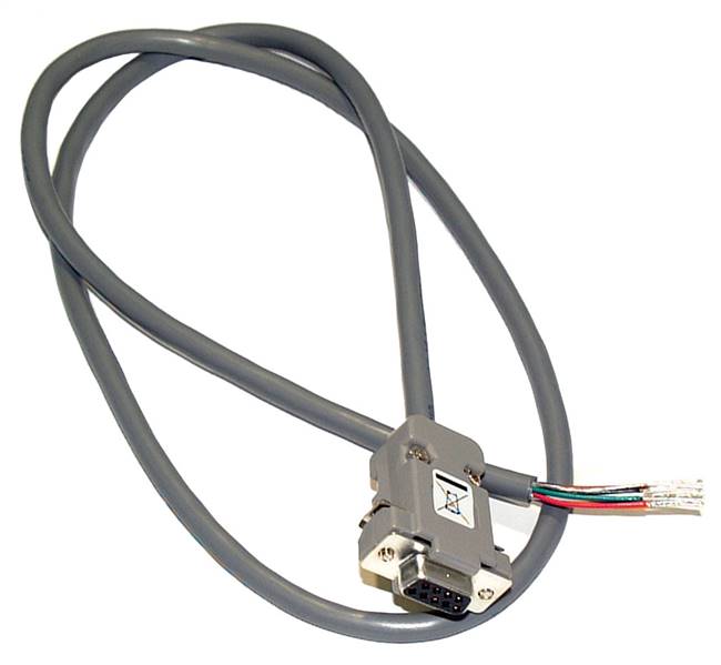 Shielded Cable, 15-pin D-connector with terminated end for GC series mass flow controller, 8ft length  (6ACBLGCD)