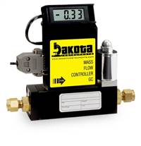 GC3 Series - Hydrogen Mass Flow Controller - Aluminum, Medium Flow, With or Without LCD Readout, 1/4 Inch Compression Fittings, 0-5VDC Analog Input/Output