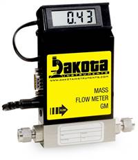 GM1 Series - Hydrogen Mass Flow Meter - Stainless Steel, Low Flow, With or Without LCD Readout, 1/4 Inch Compression Fittings, 0-5VDC Analog Output