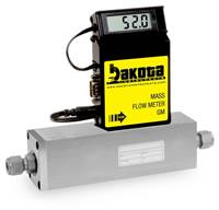 GM5 Series - Hydrogen Mass Flow Meter - Stainless Steel, High Flow, With or Without LCD Readout, 3/8 Inch Compression Fittings, 0-5VDC Analog Output