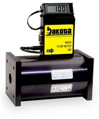 GM7 Series - Argon Mass Flow Meter - Aluminum, High Flow, With or Without LCD Readout, 3/4 Inch FNPT Fittings, 0-5VDC Analog Output