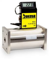 GM7 Series - Argon Mass Flow Meter - Stainless Steel, High Flow, With or Without LCD Readout, 3/4 Inch FNPT Fittings, 0-5VDC Analog Output