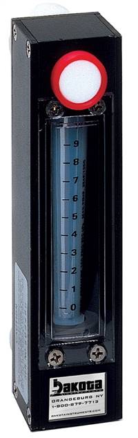 Panel Mount PTFE-FEP Flow Meter, No Valve