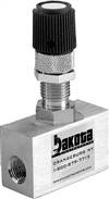 Brass High Precision Metering Needle Valve - 180 Degree Straight Flow Pattern
