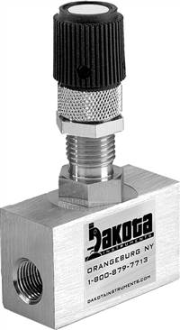 316 Stainless Steel High Precision Metering Needle Valve - 180 Degree Straight Flow Pattern