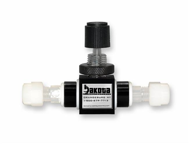 PTFE Utility Needle Valves - Aluminum Shell, Brass Bushing