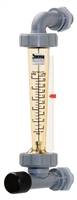 Flow Range: 0.5 - 5.0 GPM, 2.0 - 20.0 LPM, Center to Center Distance: 8 9/16", Float: 316 SS, Adapter: 3/8" FNPT Polysulfone