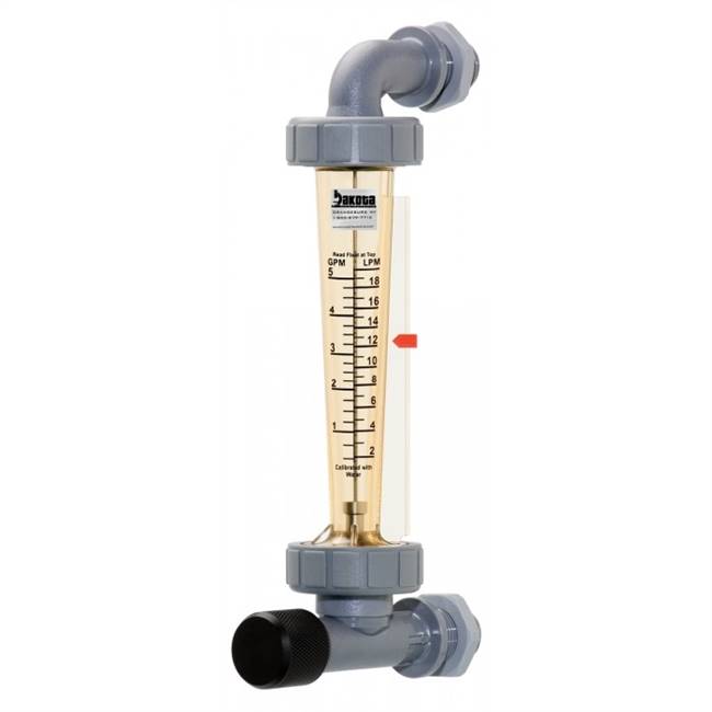 Flow Range: 1.0 - 10 GPM, 4.0 - 40.0 LPM, Center to Center Distance: 9 3/16", Float: 316 SS, Adapter: 1/2" MNPT Polysulfone